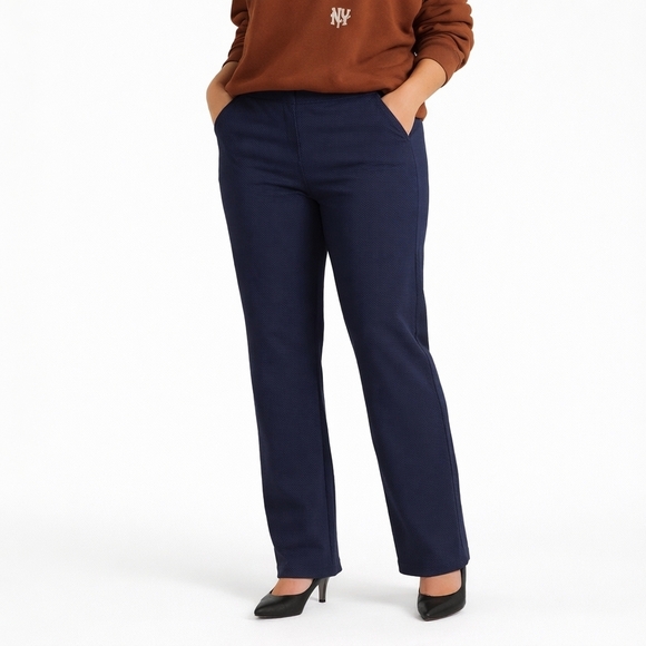 Gloria Vanderbilt Pants - Gloria Vanderbilt Dark Blue Straight Leg Pants